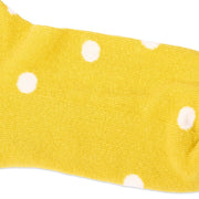 ROKA Wembley Crop Ankle Sock Summer Yellow Dot