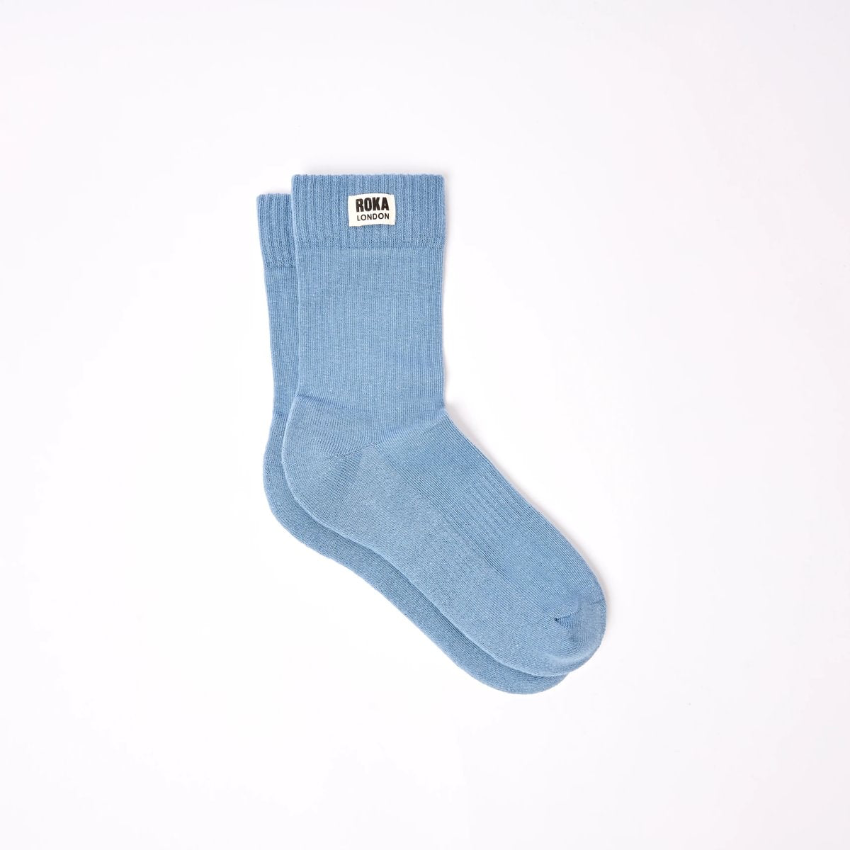ROKA Wimbledon Crew Sock Airforce Organic Cotton