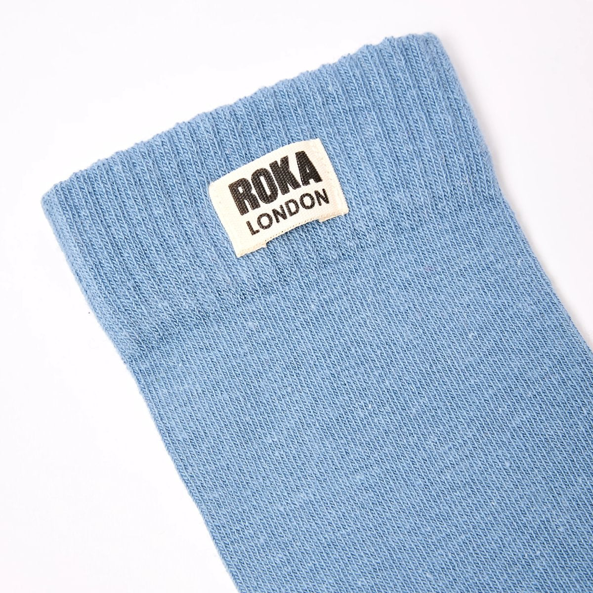 ROKA Wimbledon Crew Sock Airforce Organic Cotton