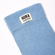 ROKA Wimbledon Crew Sock Airforce Organic Cotton