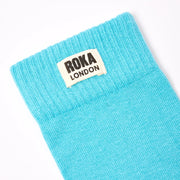ROKA Wimbledon Crew Sock Aquatic Awe Organic Cotton