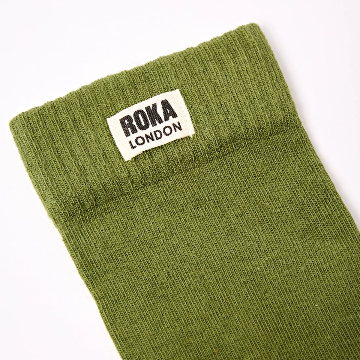 ROKA Wimbledon Crew Sock Avocado Organic Cotton