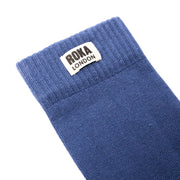 ROKA Wimbledon Crew Sock Costal Blue Organic Cotton