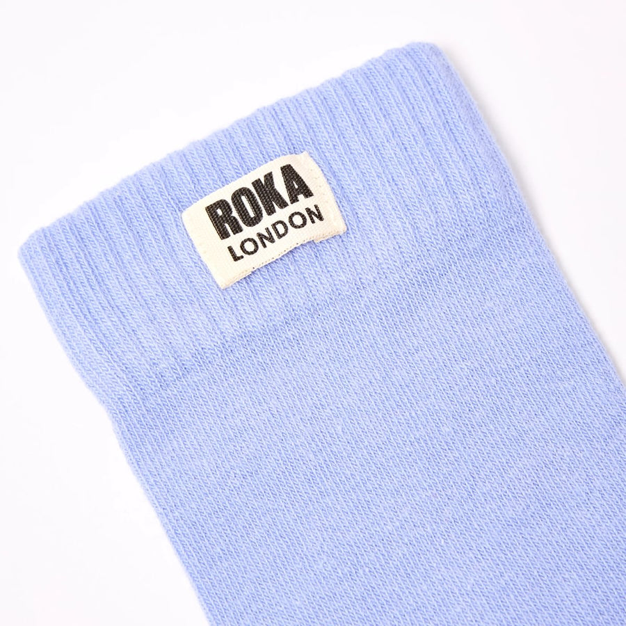 ROKA Wimbledon Crew Sock Thistle Organic Cotton