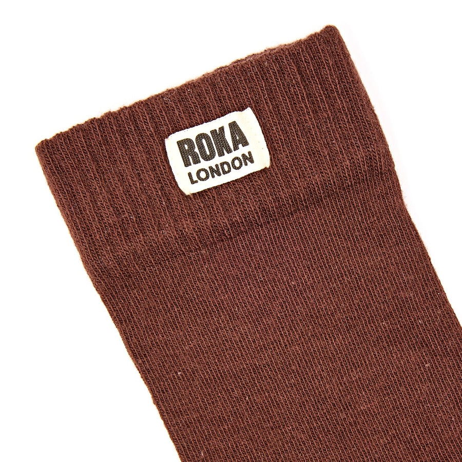 ROKA Wimbledon Crew Sock Coco Organic Cotton