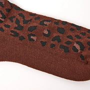 ROKA Wimbledon Crew Socks Mini Leopard Organic Cotton