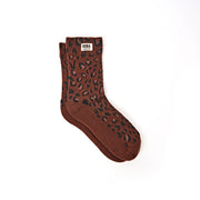 ROKA Wimbledon Crew Socks Mini Leopard Organic Cotton