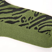 ROKA Wimbledon Crew Socks Mixed Animal Artichoke Organic Cotton