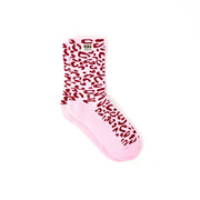 ROKA Wimbledon Crew Socks Vintage Ruby Organic Cotton