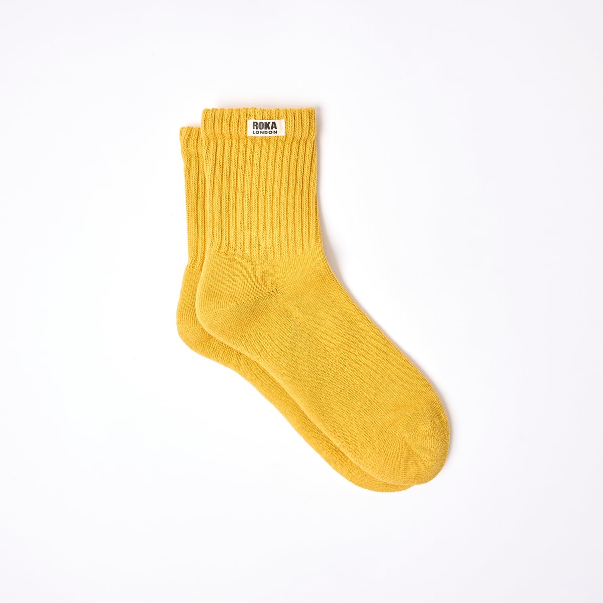 ROKA Windsor Solid Crew Sock Corn Organic Cotton