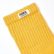 ROKA Windsor Solid Crew Sock Corn Organic Cotton