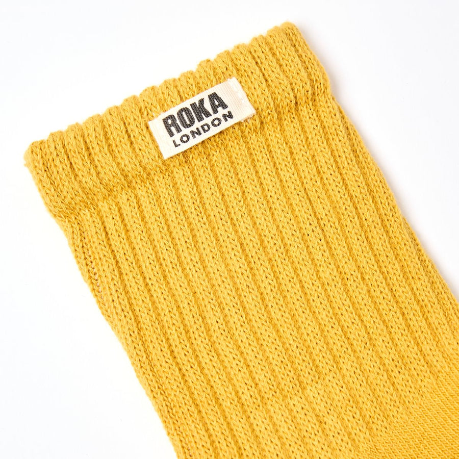 ROKA Windsor Solid Crew Sock Corn Organic Cotton