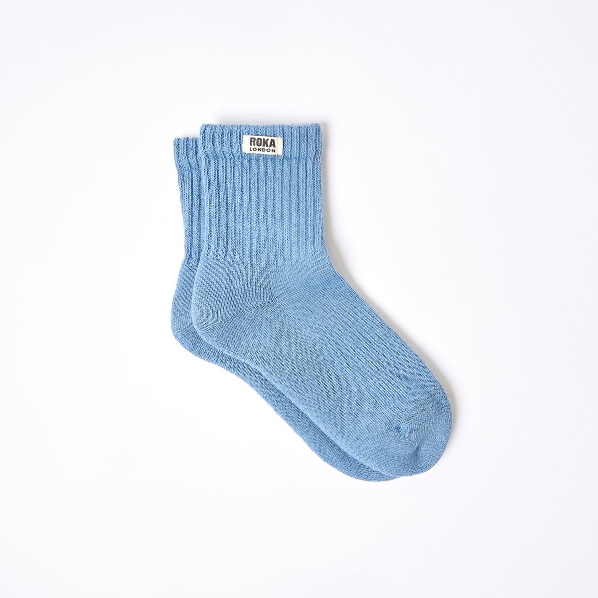 ROKA Windsor Solid Crew Sock Airforce Organic Cotton
