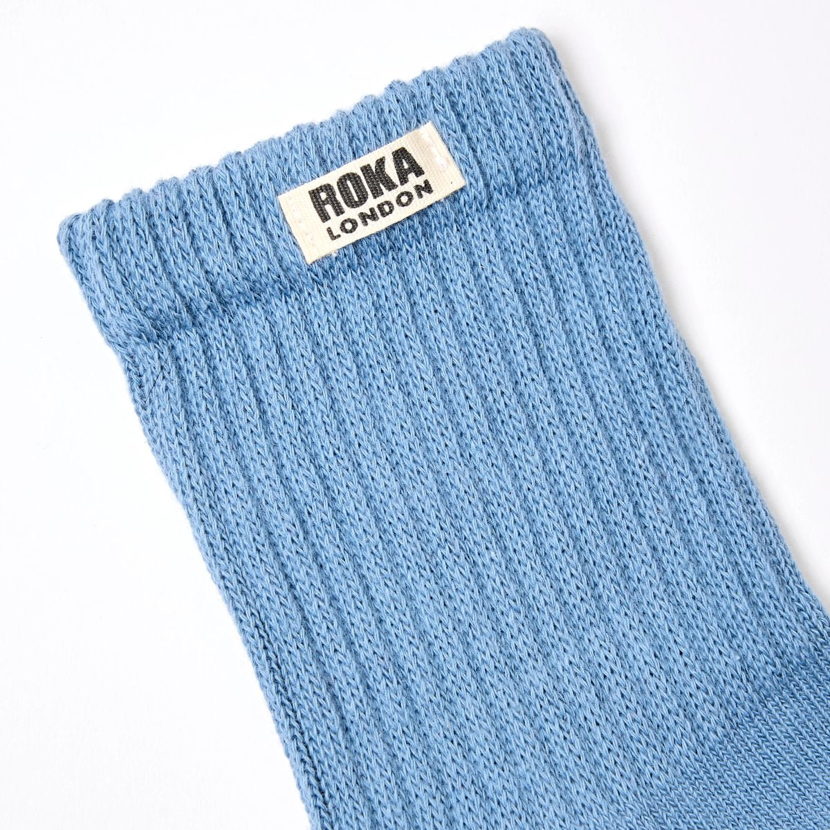 ROKA Windsor Solid Crew Sock Airforce Organic Cotton
