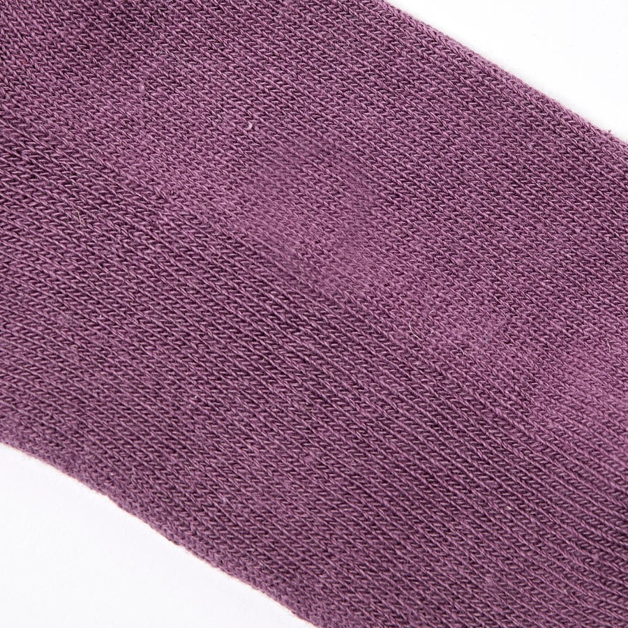 ROKA Windsor Solid Crew Sock Berry Organic Cotton