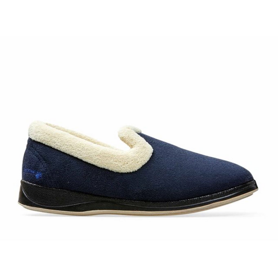 Padders Repose Navy Slippers