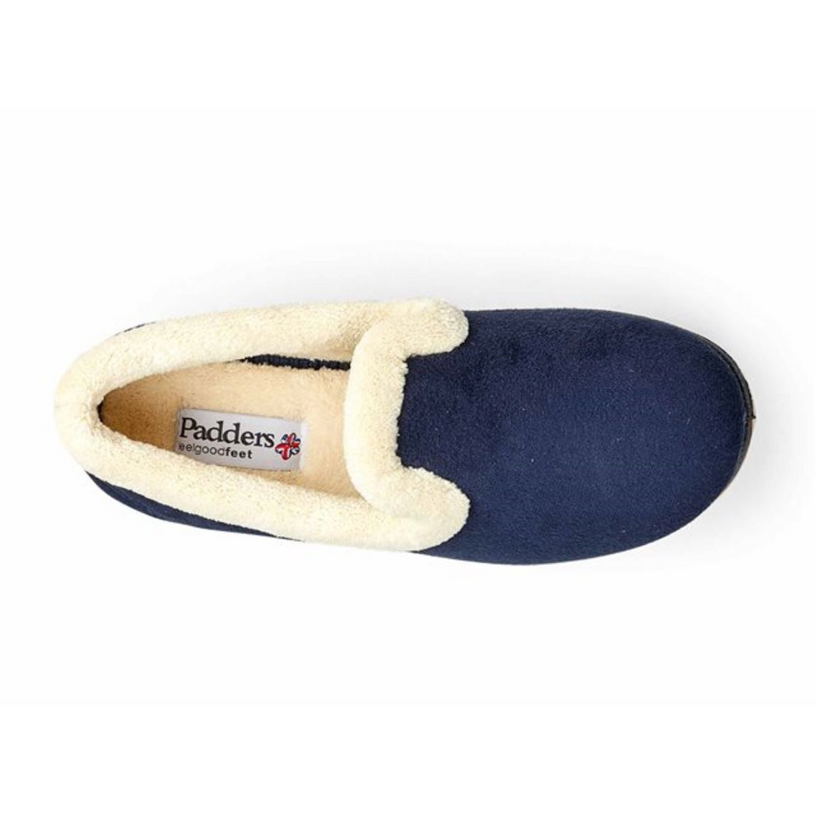 Padders Repose Navy Slippers