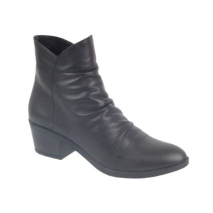 Modella Stomp Leather Boots Black