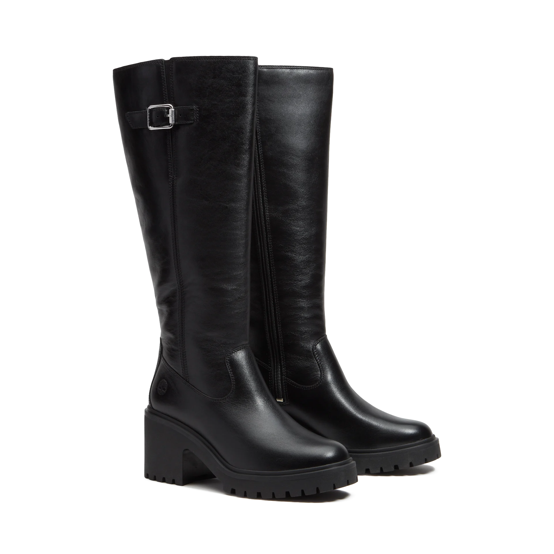 Timberland Stone Heights Tall Zip Up Boot TB0A2AZXW021 Black Full Grain