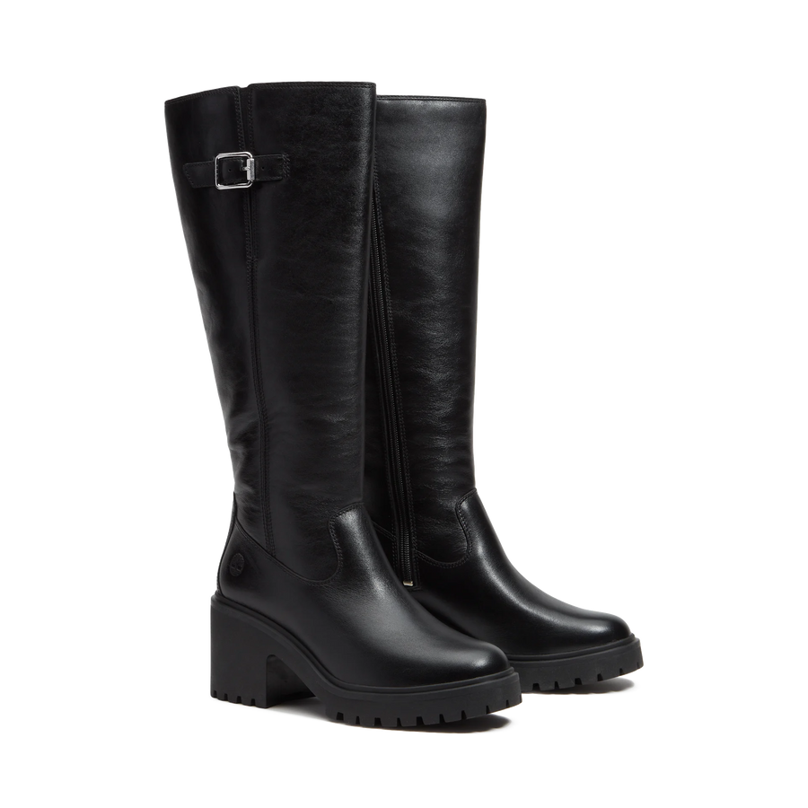 Timberland Stone Heights Tall Zip Up Boot TB0A2AZXW021 Black Full Grain