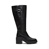 Timberland Stone Heights Tall Zip Up Boot TB0A2AZXW021 Black Full Grain