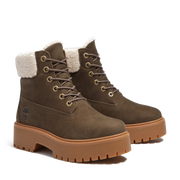 Timberland Stone Street Mid Warm Lined Waterproof Boot TB0A2PU6W011 Dark Brown Full Grain