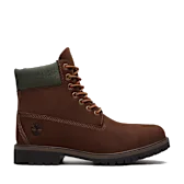Timberland Timberland Heritage 6 Inch Lace Up Waterproof Boot TB0A5RNWAMJ1 Dark Brown Nubuck W Gold