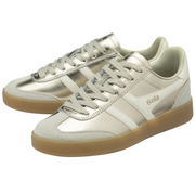 Gola Women's Viper Metallic Trainer Gold/Off White/Gum