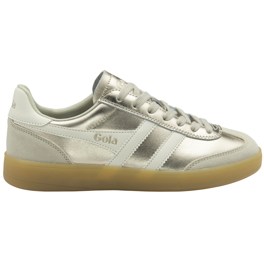 Gola Women's Viper Metallic Trainer Gold/Off White/Gum