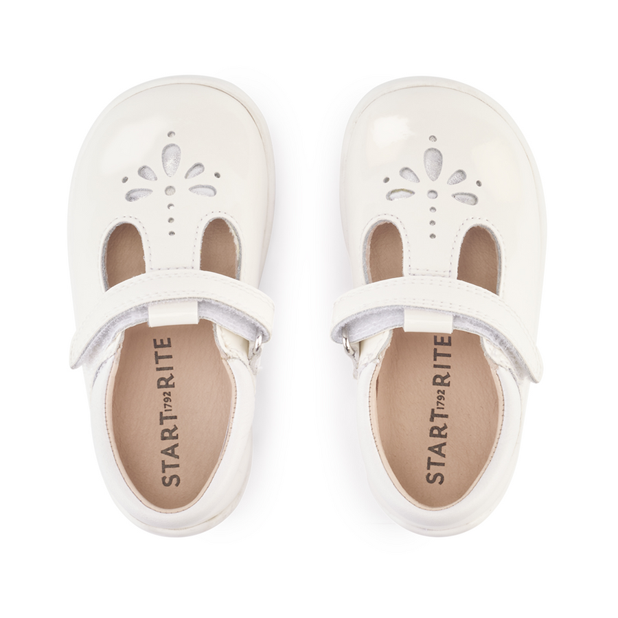 Start-Rite Puzzle White Patent