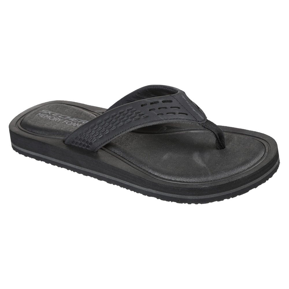 Skechers flip flops with 2025 memory foam
