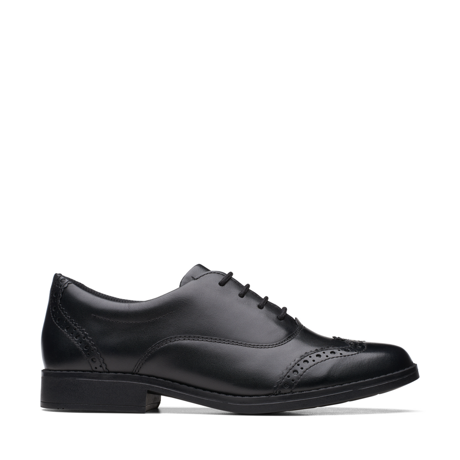 Clarks Aubrie Tap Y Black Leather