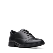 Clarks Aubrie Tap Y Black Leather