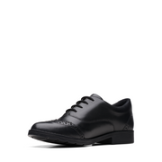 Clarks Aubrie Tap Y Black Leather