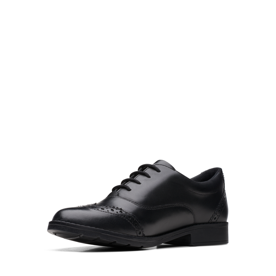 Clarks Aubrie Tap Y Black Leather