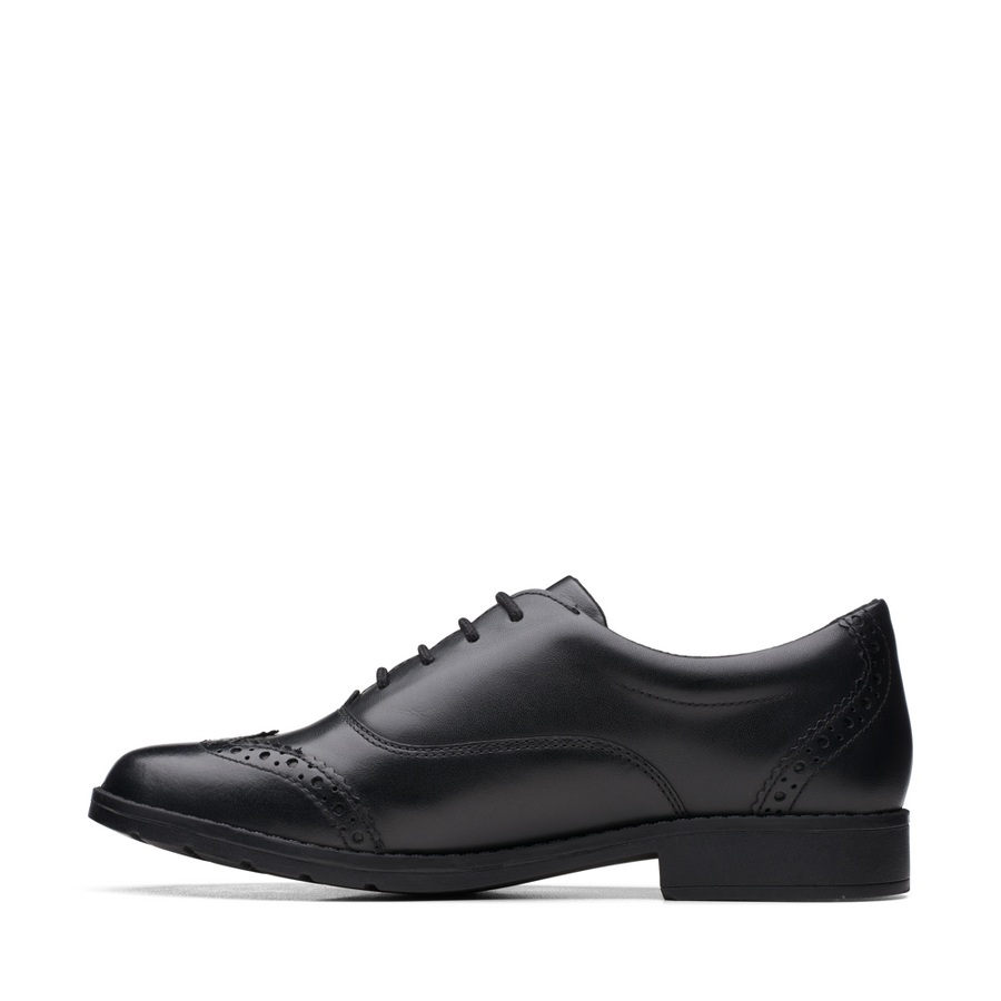 Clarks Aubrie Tap Y Black Leather