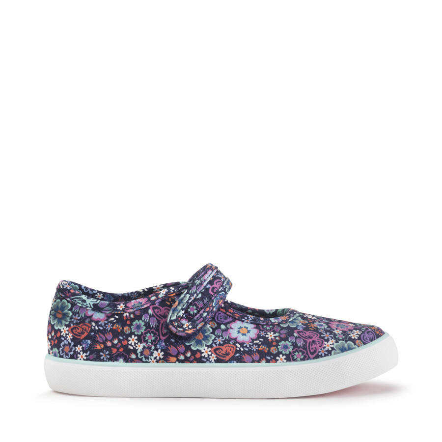 Start-Rite Busy Lizzie Navy Floral