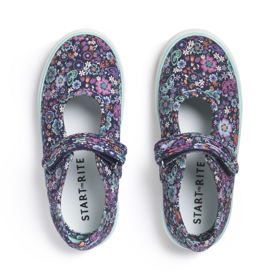 Start-Rite Busy Lizzie Navy Floral
