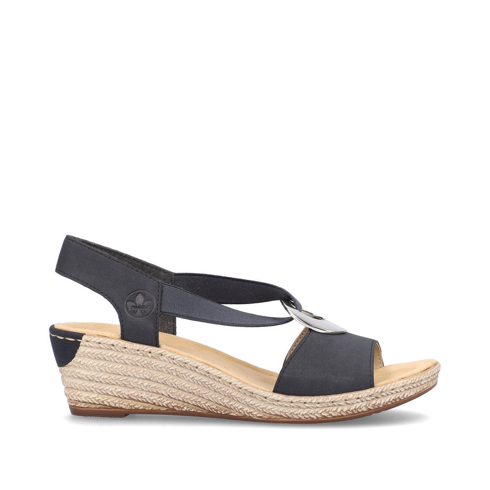 Rieker 624H6 Fanni 14 Blue Wards Shoes Ltd