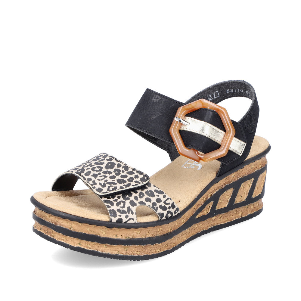 Rieker 68176 Rose 00 Black