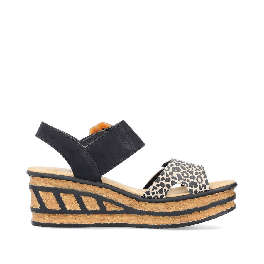 Rieker 68176 Rose 00 Black