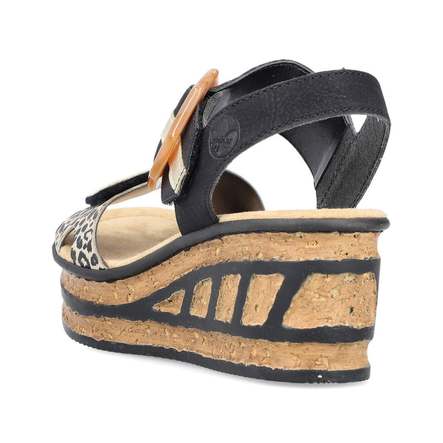 Rieker 68176 Rose 00 Black
