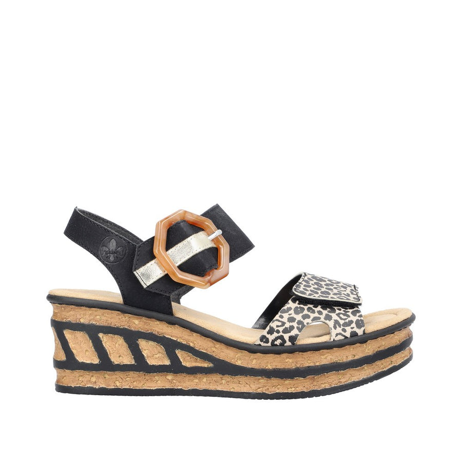 Rieker 68176 Rose 00 Black