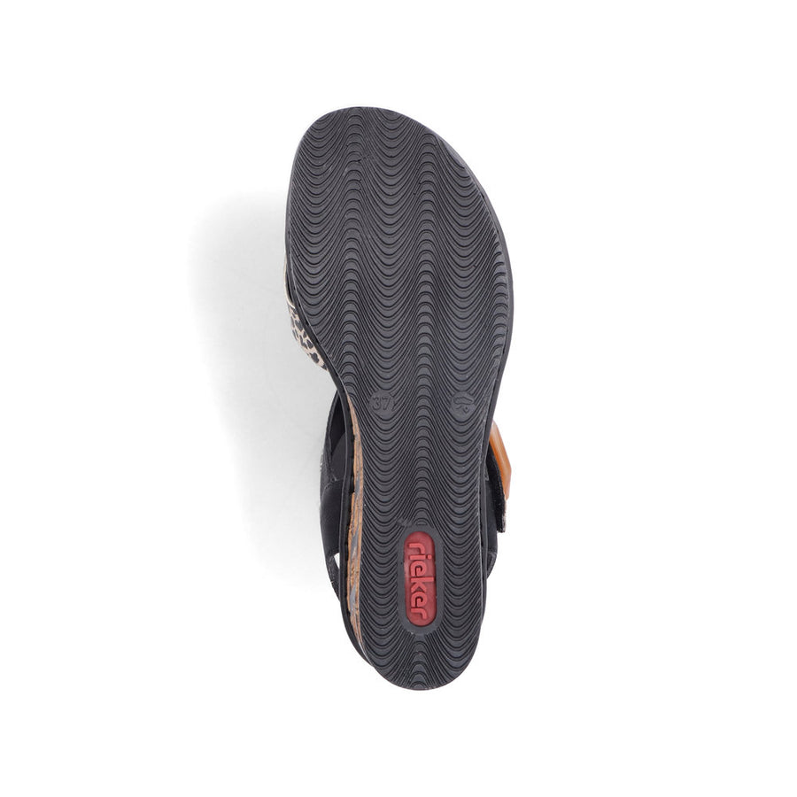 Rieker 68176 Rose 00 Black