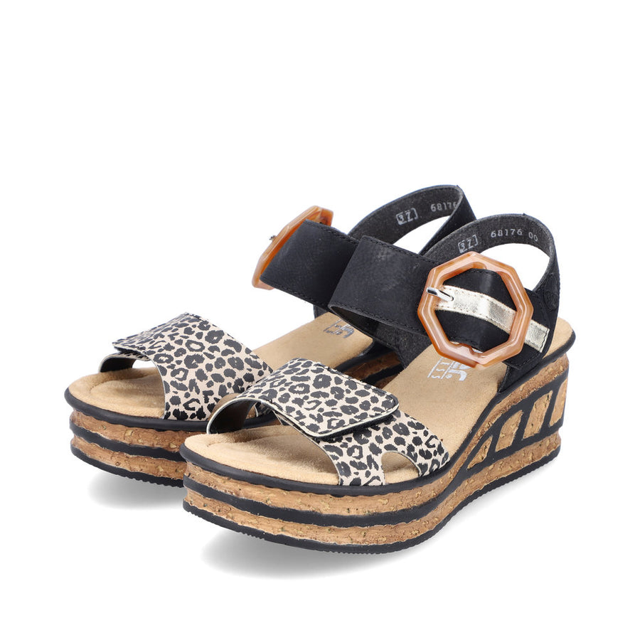 Rieker 68176 Rose 00 Black