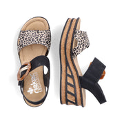 Rieker 68176 Rose 00 Black