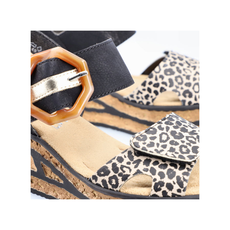 Rieker 68176 Rose 00 Black