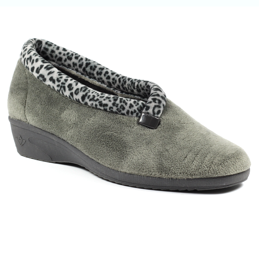Lunar Women's Michelle Slippers - Fleece Upper, Padded Insole, Rubber Outsole (Size 8, Red)