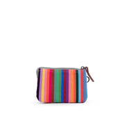 ROKA Carnaby Wallet Multi Stripe Sustainable Canvas
