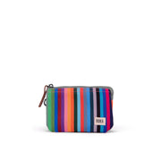 ROKA Carnaby Wallet Multi Stripe Sustainable Canvas